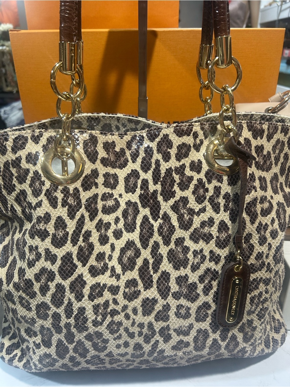 Cynthia Rowley Leopard-Print Tote Bag - Brown/Beige